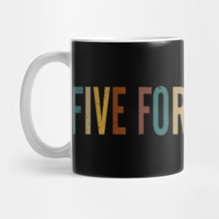 Retro Five Pattern For Fighting 80s 90s Birthday Style Colorful Mug